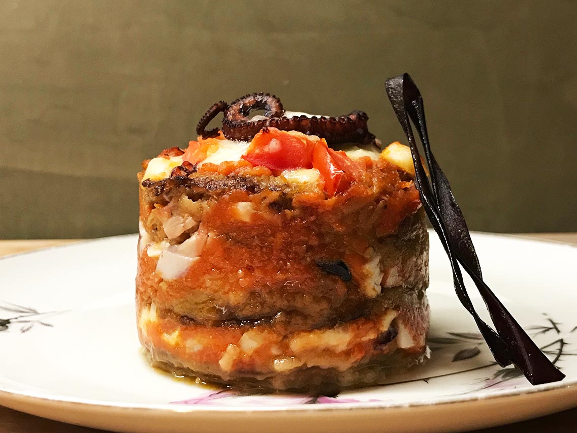 La ricetta della Parmigiana con il Polpo con un po’ di storia