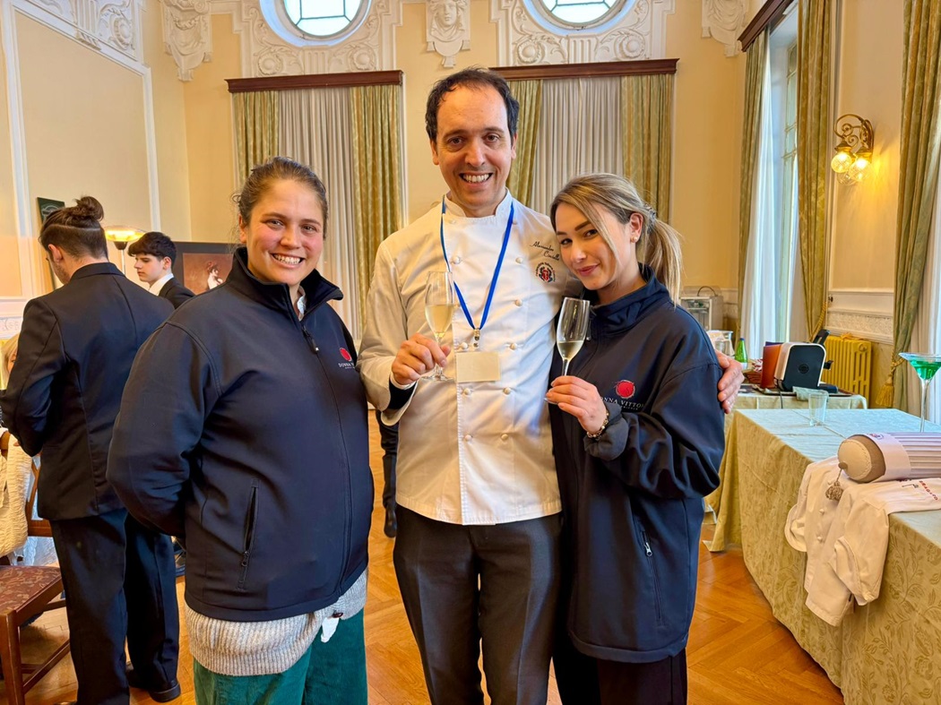 Donna Vittori back at the Hotellerie School  in Fiuggi