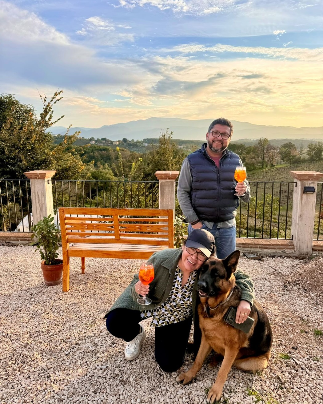 Rolando and Elisabeth guests of Borgo Vittori