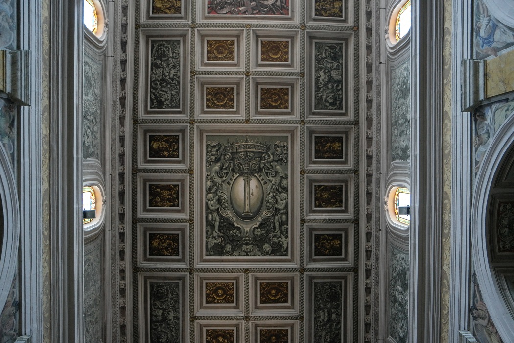 Paliano Collegiata Sant'Andrea Apostolo soffitto by Benedicata Mary Lee