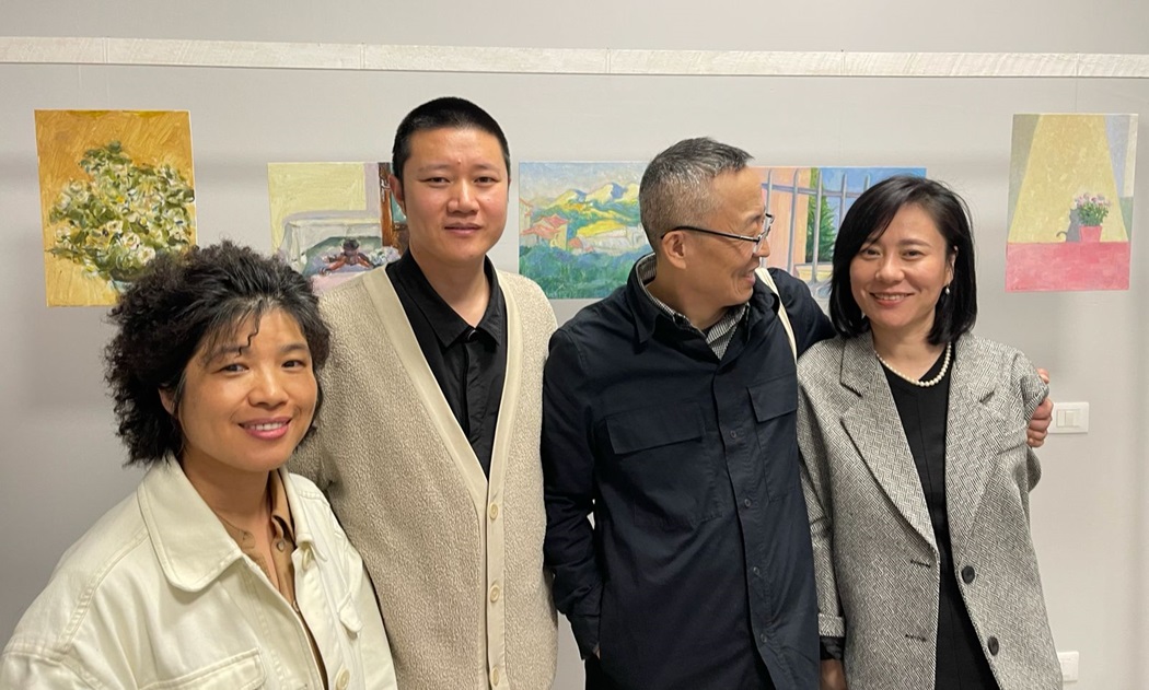 Gli Artisti Zhang Yan, Chen Leru , Li Xu e Yongxu a Rocca Santo Stefano