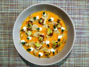 Vellutata di Zucca con Crema di Castagne