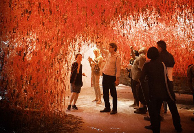 La Biennale dell'Arte a Venezia.
